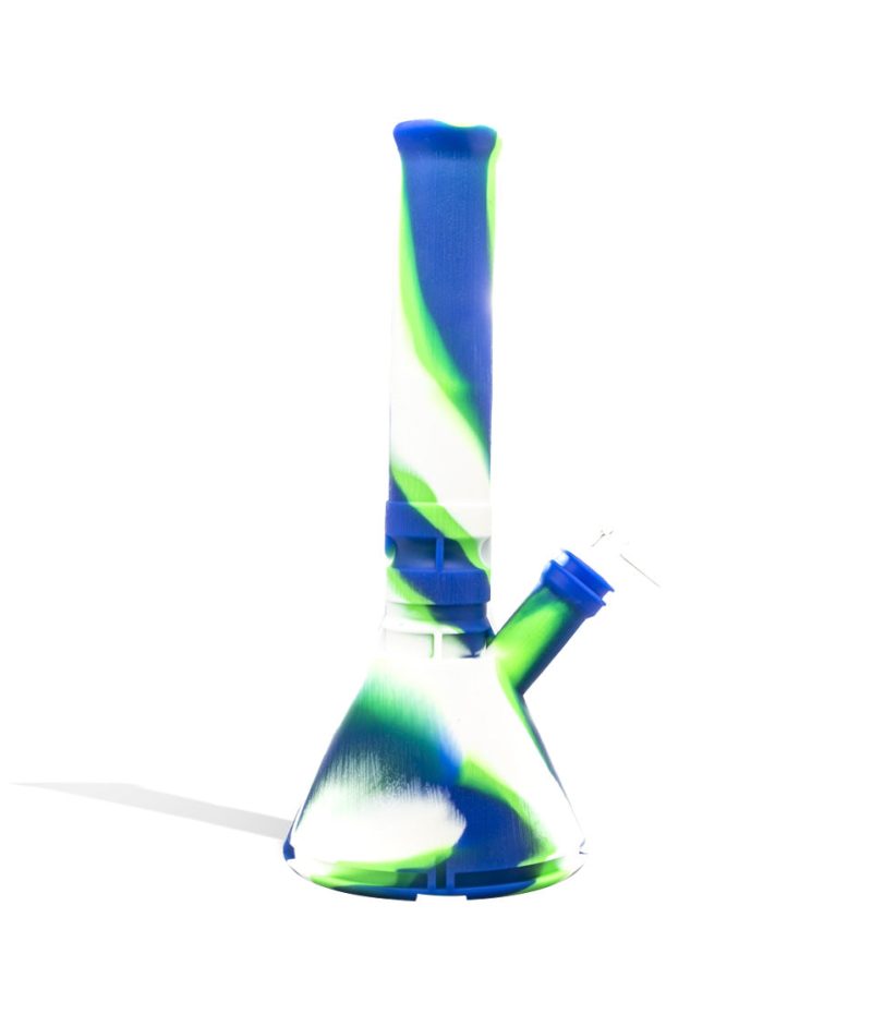 13 inch silicone beaker waterpipe with stash container 1