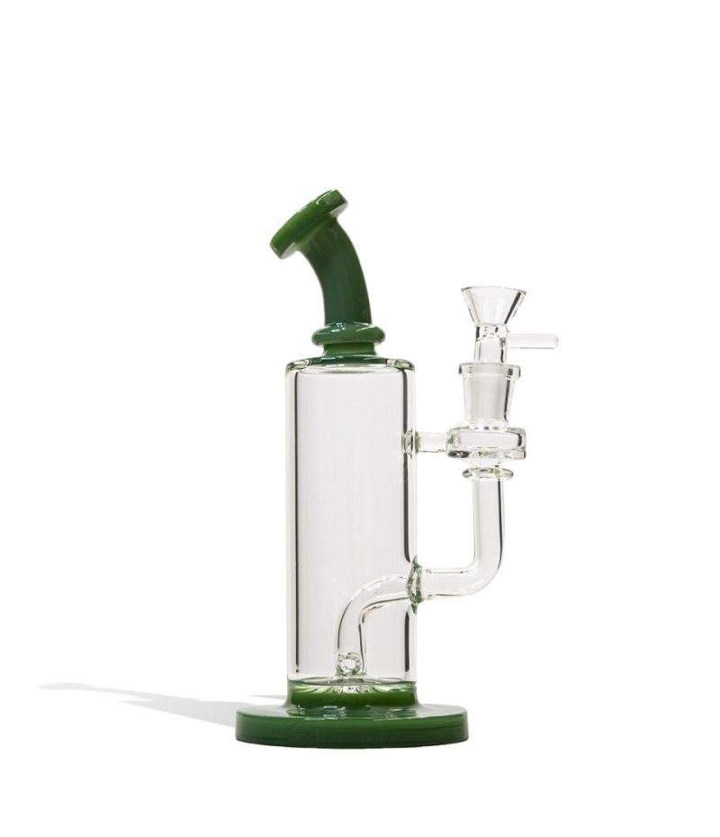 8 inch mini rig with colored mouthpiece and base jade green a