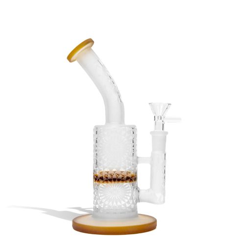 Brown 9 Inch Sand Blasted Water Pipe on white background