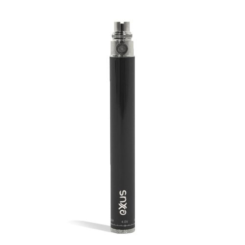 Black front Exxus Vape 1100 Cartridge Vaporizer on white background