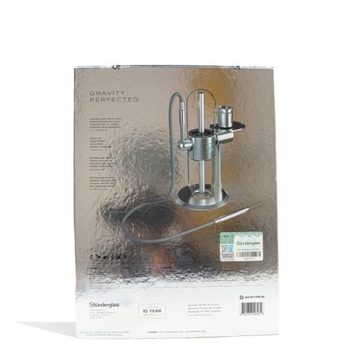 stundenglass polished silver gravity infuser packaging back view