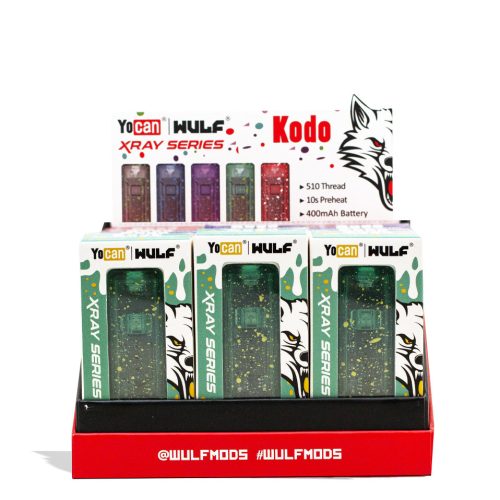 Wulf Mods X-Ray Series Kodo 510 Variable Voltage Battery 15pk Front View on White Background