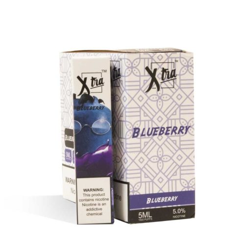 Blueberry XTRA Disposable Salt Device 10pk on white studio background