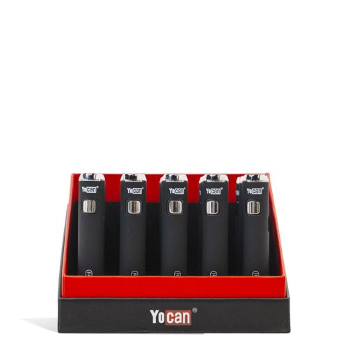 Black Yocan ARI MINI 400mah Cartridge Battery 20pk on white background