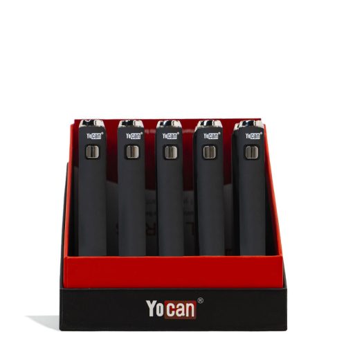 Black Yocan ARI PLUS 900mah Cartridge Battery 20pk on white background