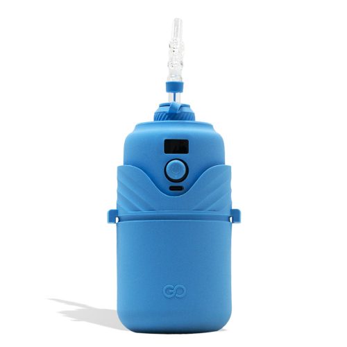 Blue Yocan Black GO Portable Concentrate Vaporizer Front View on White Background