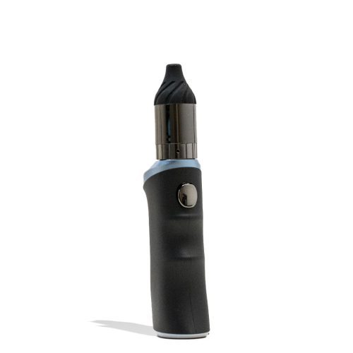 Blue Yocan Black Phaser Ace Wax Vaporizer Front View on White Background