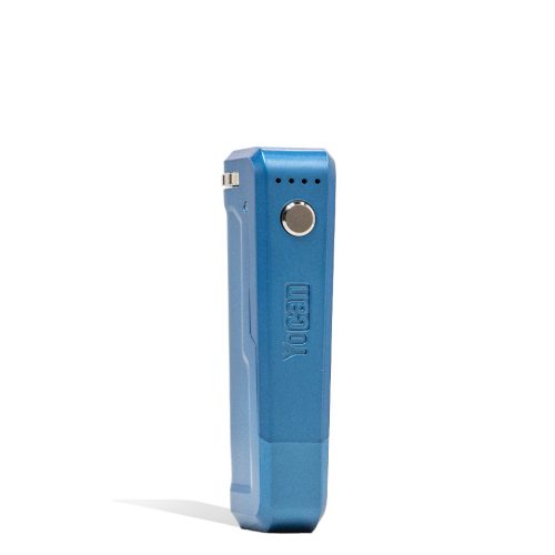 Sky Blue Yocan Uni Plus Adjustable Cartridge Vaporizer Front View on White Background