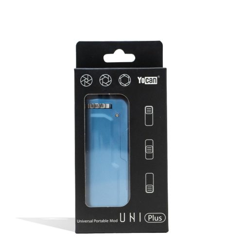 yocan uni plus adjustable cartridge vaporizer sky blue packaging