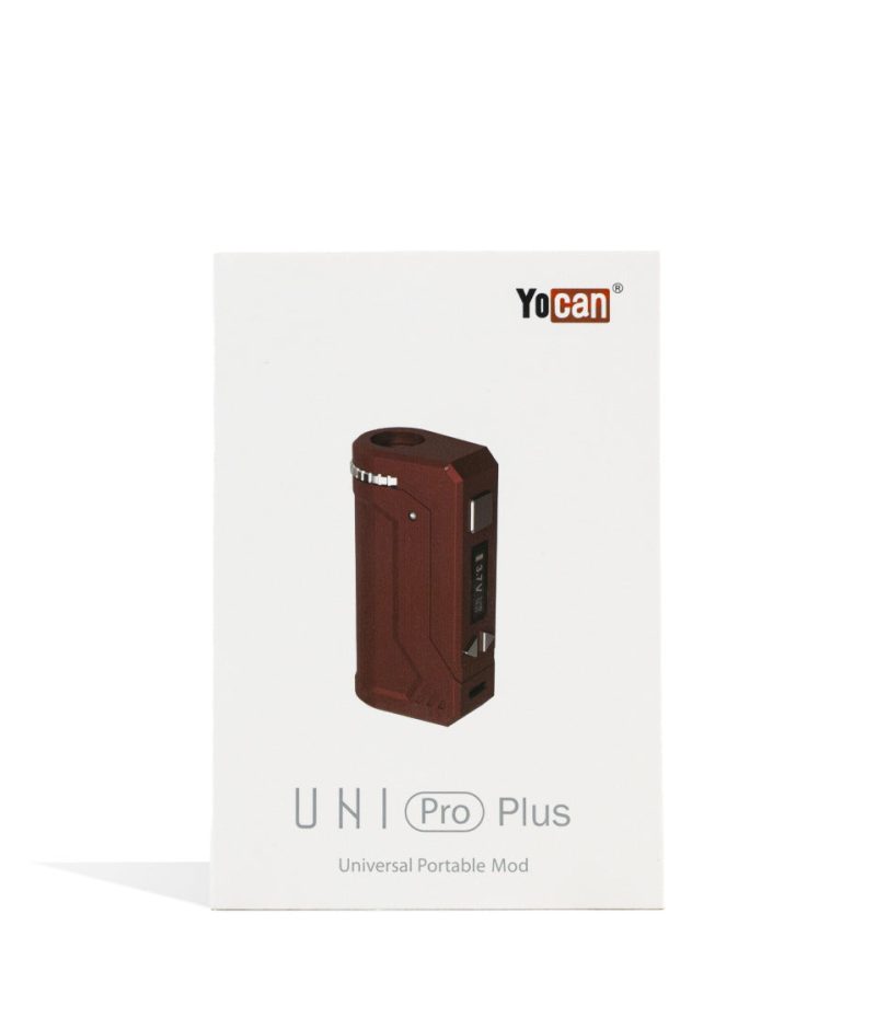 yocan uni pro plus adjustable cartridge vaporizer burgundy packaging