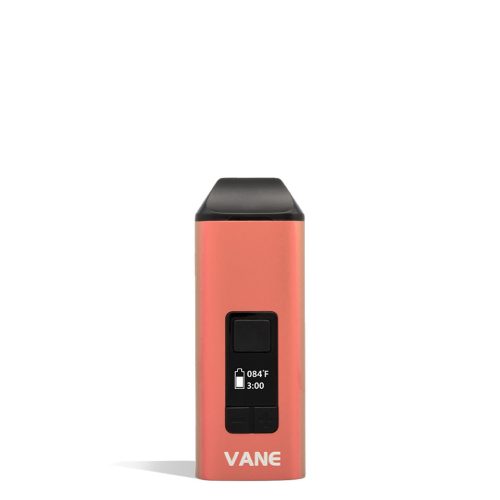 Champagne front Yocan Vane Dry Herb Vaporizer on white studio background