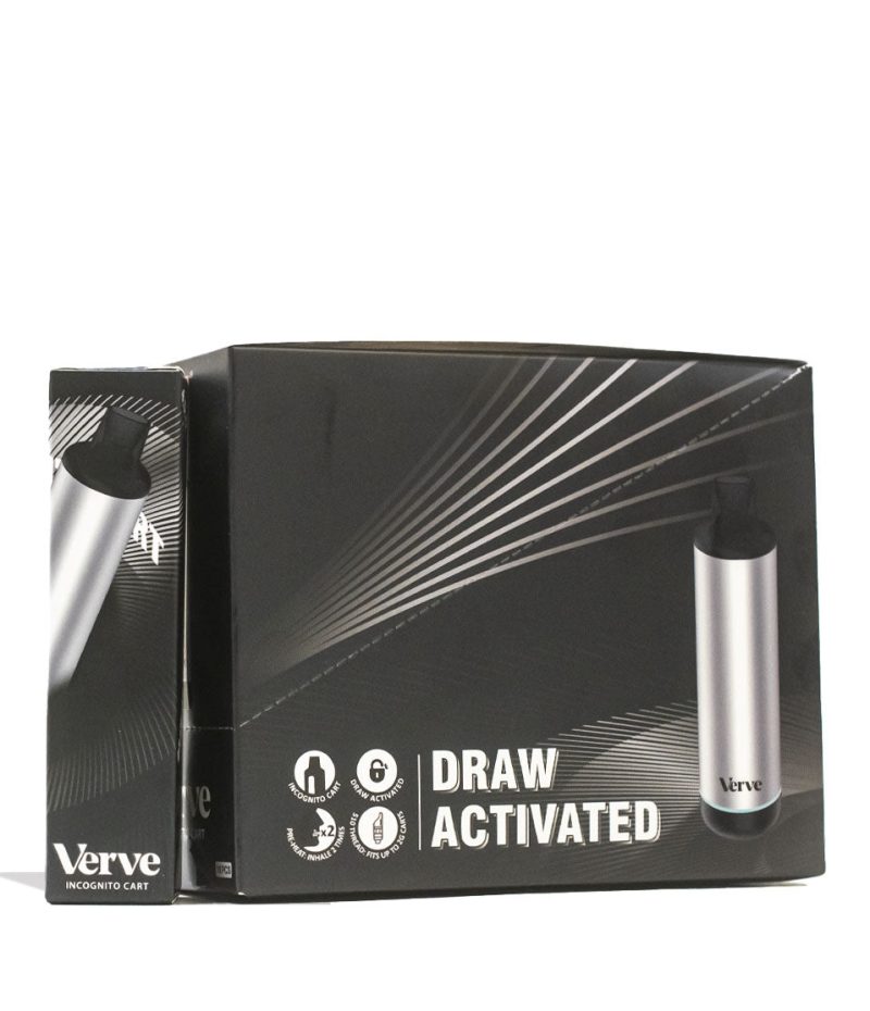 yocan verve cartridge vaporizer 10pk silver packaging