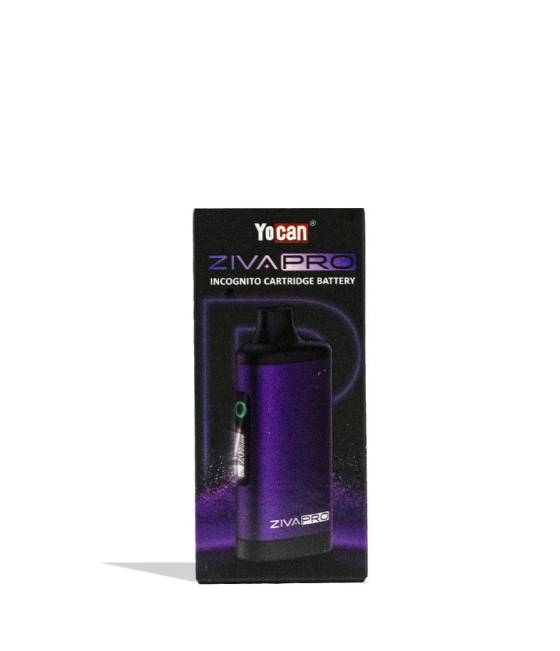 yocan ziva pro 2g cartridge vaporizer 10pk purple packaging single