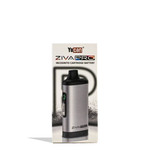 yocan ziva pro 2g cartridge vaporizer 10pk silver packaging single