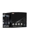 Black Yocan ZIVA Smart Cartridge Vaporizer 10pk Packaging Front View on White Background