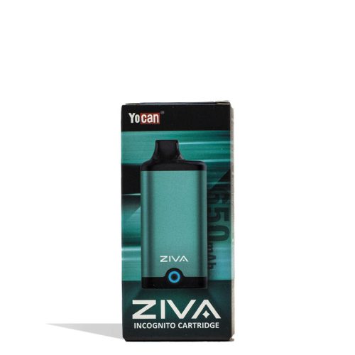 yocan ziva smart cartridge vaporizer 10pk light green packaging single