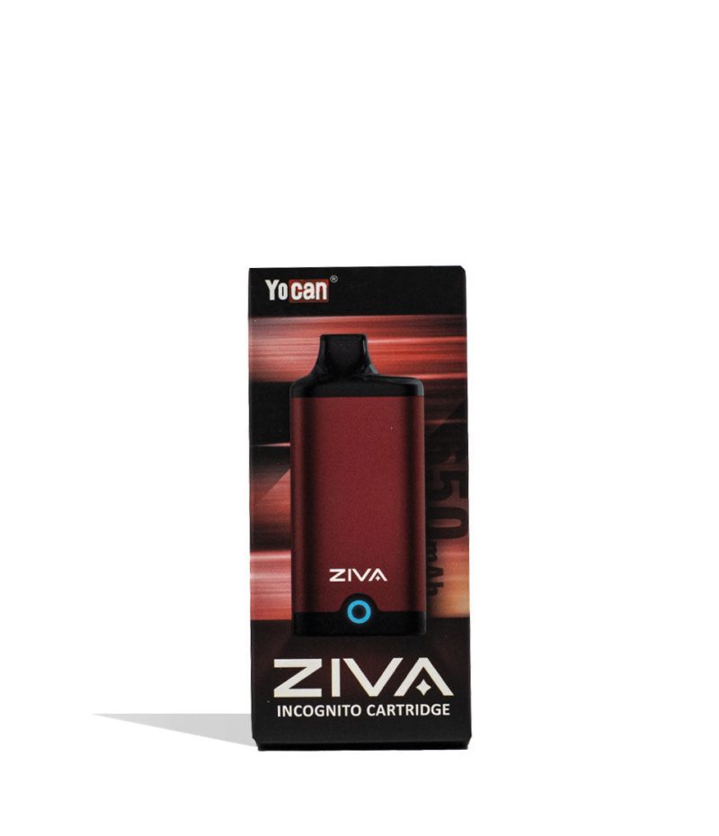 yocan ziva smart cartridge vaporizer 10pk red packaging single