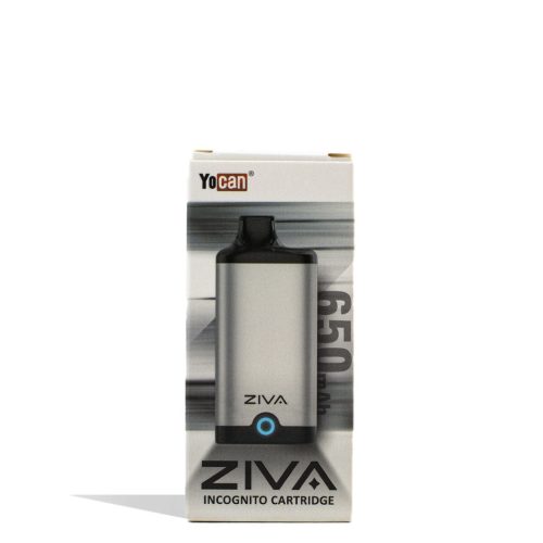 yocan ziva smart cartridge vaporizer 10pk silver packaging single