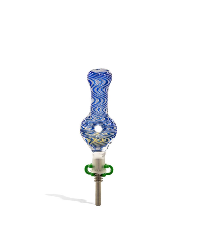 zigzag nectar collector with 10mm titanium tip blue